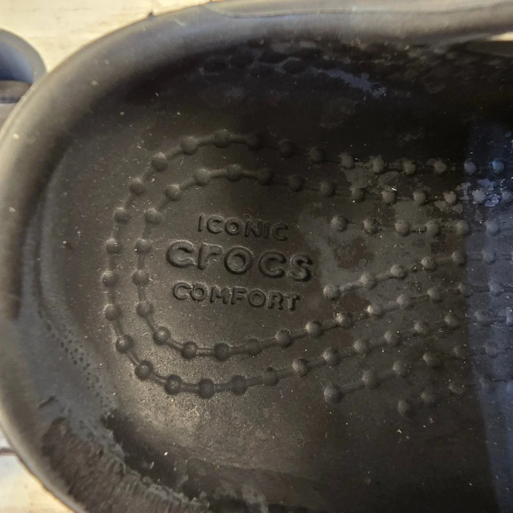 Crocs Classic Clog Toddler‎ Size C4 Black Slip On Water Shoes Sandals 10001